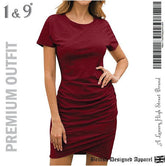 Burgundy Bliss High-End Bodycon Elegance
